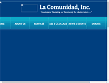 Tablet Screenshot of lacomunidadinc.org